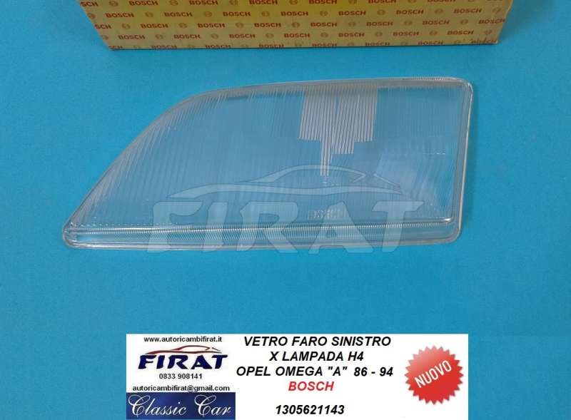FARO OPEL OMEGA 86 - 94 H4 SX (VETRO 1305621143)